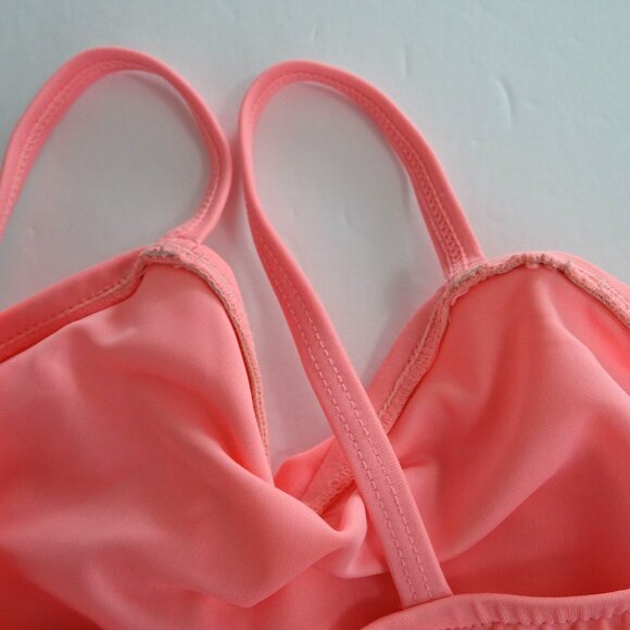 Old Navy Pink Ruffle One Piece Swimsuit Girls Size 4T Toddler Bathing Suit - Picture 8 of 8